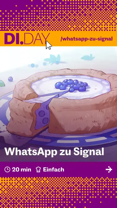 WhatsApp zu Signal, 20 min, Einfach